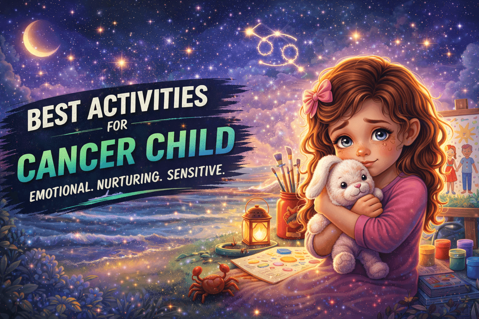  astro mentor kids - cancer children are emotional, caring, and highly sensitive to their surroundings. They don't just do activities - they connect emotionally with them.